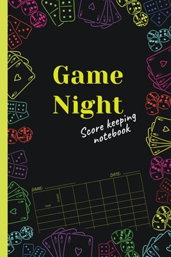 Game Night Score Keeping Notebook: Simple Score Sheets | Travel Size Score Pads | Gaming Log Book For Many Family Games |100 pages 6x 9 inches