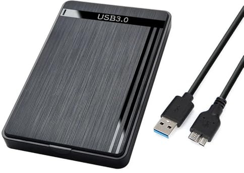 Generic Carcasa Caja USB 3.0 HDD 2.5 Pulgadas SATA Carcasa de Disco Duro Externo 2.5 Pulgadas SSD de Alta Velocidad Soporte Mac Android Windows instalación fácil