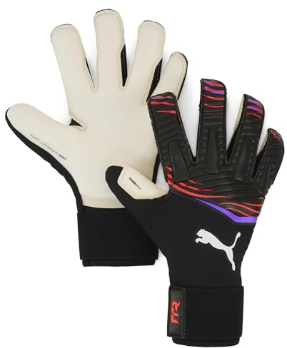 PUMA Jungen Future Pro SGC Torwarthandschuhe, PUMA Black-Glowing Red-Purple Glimmer, 8.5