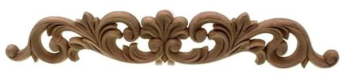 YUCHUANGYE Ornamente FüR MöBel Exquisite, Klassische, Geschnitzte Applikation aus Gummiholz, Retro-Möbel, Basteldekor, Vintage-Wohndekoration, Zubehör Holzornamente(B)