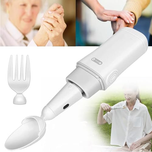 DDZJTPP Cuillères Anti-Tremblement,Ustensiles pour Personnes âgées Contre Les Tremblements des Mains,Ustensiles Adaptatifs avec Assistance Aux Tremblements,Ustensiles De Cuisine Adaptatifs