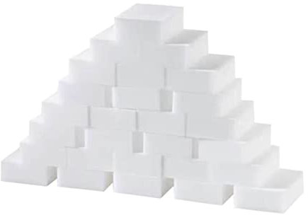 COLLBATH 50stücke Nano Reinigungsschwamm Hochdichter Langlebiger Küchenschwamm Mit Scheuerfreier Oberfläche Elastisch Und Kratzfest Für Geschirr Und Haushalt Einfache Handhabung Bei Bad Küc