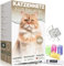 WOOWOOD Katzennetz für Balkon (Ohne Bohren)- mit Klebehaken & Silikonkleber - Katzennetz Drahtverstärkt - Katzenschutznetz Wetterfest - Katzennetz Fenster Katzengitter - Katzennetz Balkon (4X3m)