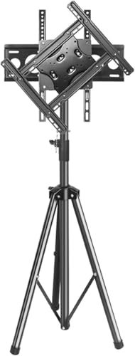 Brazos para Monitor, Soporte para TV, trípode, Altura Ajustable, portátil, Adecuado para Pantallas de 32 a 50 Pulgadas con Cambio de Pantalla Horizontal y Vertical de 90°