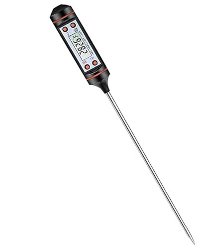 Termómetro digital para carne de lectura instantánea – Termómetro de cocina con sonda para , barbacoa, ahumador, horno | Termómetro para alimentos con pantalla LCD, ideal para cocinar carnes,