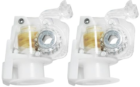 Stores Horizontaux Métalliques Inclinables - Ensemble De 2 Supports À Aveugles Cachés Cachés | Mécanisme Avec Des Lignes Minces Transparentes | Pièces De Repos Aveugle | Accessoires Matériel De Draper
