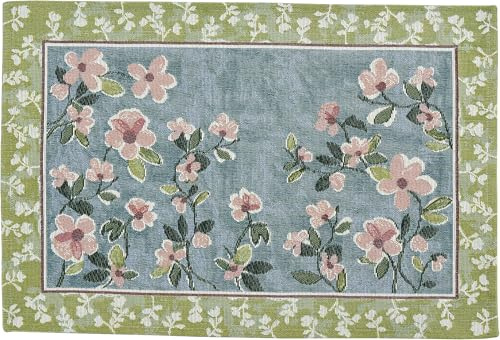 Sander Gobelin Tischset - Lovely, FLoral, geblümt, blau, grün, rosa 32 x 48cm