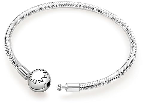 ZHUOMOT Charm Armband Silber 925 Damen, Armbänder Moments Schlangenketten Armband,Kugelförmiger Bettelarmband 21cm,Silber Anhänger Bracelet, Geburtstags Weihnachten Geschenk für Frauen Freundin Mama