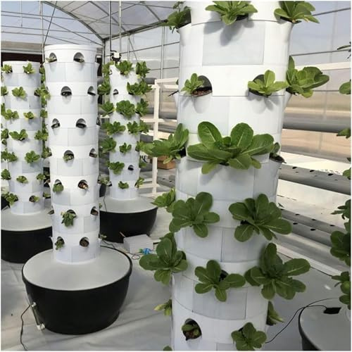 Sistema di Coltivazione idroponica Sistema di Coltivazione a Torre idroponica Giardino Domestico Coltivazione a Torre Verticale e piantagione aeroponica Serra da Interni Intelligente ad Alta