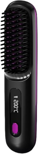 Eloura Berlin Eloura Tragbare Bürste – Glätten, Locken, Trocknen(Schwarz)