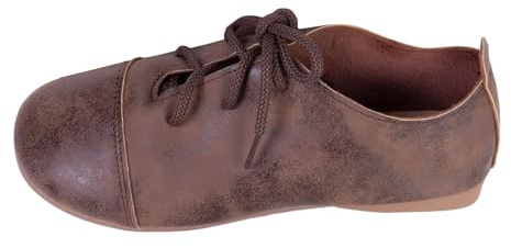 Xbemkste skor damer med tunn sula runt tåparti, fashionabla fritidsskor mjuka bekväma promenadskor damer sommarskor, BRUN, 40 EU
