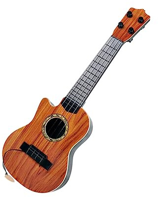 GALPADA Chitarra Giocattolo Simulata in Plastica per Strumento Musicale Educativo per Primo Approccio Sicura e per Ragazzi e Ragazze Appassionati di