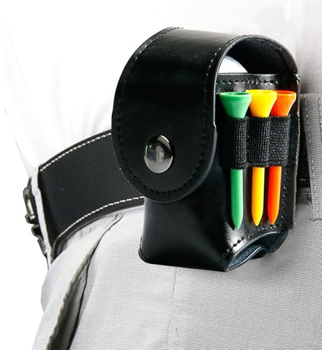 Ball Pouch Tee Holder – Kompaktes Hüftclip Design, Leichte Hüfttasche, Leicht Zugängliche Aufbewahrung, Praktischer Organizer Für Golf-Zubehör, Kleine Tragetasche Für Zwei Bälle Und Drei Tees | Hand