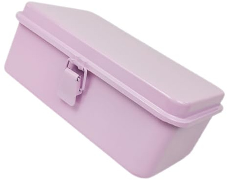 DEARMAMY Scatola Porta Utensili in Acciaio Laminato a Freddo Rosa, Organizer Compatto e Portatile per Attrezzi, per Garage e Deposito