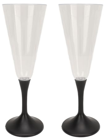 Leapiture 2 pièces flûte à Champagne Lumineuse Verre à Champagne de fête lumière LED Verre à vin Verre à Champagne de célébration illuminé pour Mariages, fêtes, boîtes de Nuit