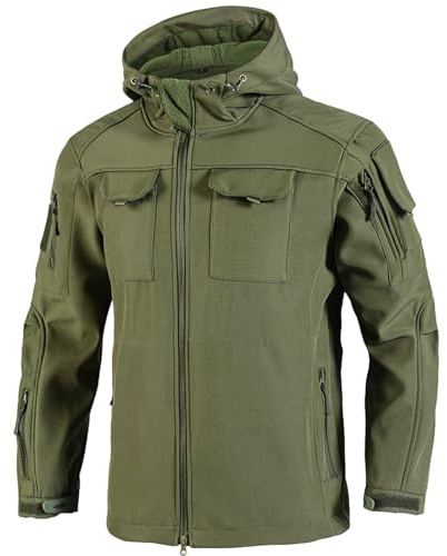 Generisch Militär Jacke Herren Camouflage Funktionsjacke Atmungsaktiv Drückjagd Multicam Angeljacke Outdoor Feldjacke Taktisch Jagdjacke Military Softshelljacke