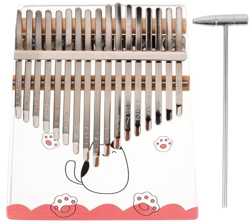 Transparente Acryl Kalimba mit 17 Tasten, für Anfänger | Daumenklavier, Leichtes Spielgefühl, Tragbar, Elegant Transparent, Musikliebhaber, 17 Tonstufen