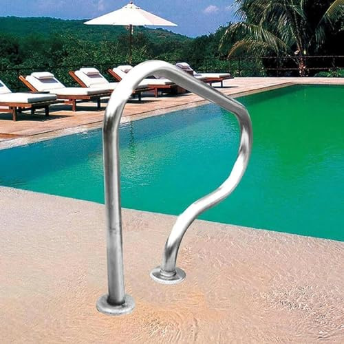 Pasamanos de seguridad para piscinas, barandilla de agarre duradera para interiores y exteriores, fácil instalación, ideal para apoyo y seguridad junto a la piscina