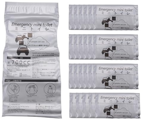Rastapulz 24 sacchetti usa e getta per urina, 700 ml, mini toilette per , viaggio su strada, jam, sacchetto per urina, sacchetto per pipì, urinale da viaggio