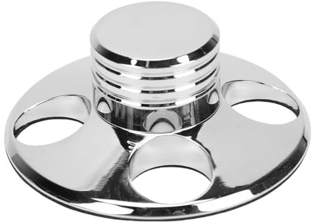 Fockety Skivviktsstabilisator, skivspelare med skyddande mjuk dyna, 3,1x1,2 tum vibrationsdämpande skivspelare, skivvikt för LP, HiFi, CD spelare (Silver)