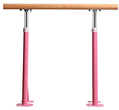 Golvstående baletträcken, justerbar spännstång, unika ledstänger för hemmadans och fitness,Pink-1.5 m