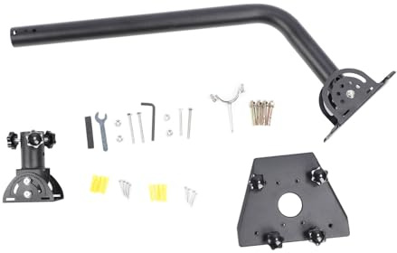 Marhynchus Kit di Montaggio, Supporto Satellitare da Tetto Regolabile a 360 Gradi con Struttura Attiva Multi-snodo per Parabola V3, Adattatore per Palo da Parete