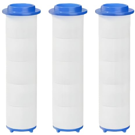 Filtre Pommeau de Douche, 3 Pcs 8 x 2,5cm Filtre Douche en Coton PP de Douchette Anti-calcaire Amovible pour Douchtte, Eliminent le chlore, pour les Cheveux et la Peau(3PCS, 3.15in/8cm)