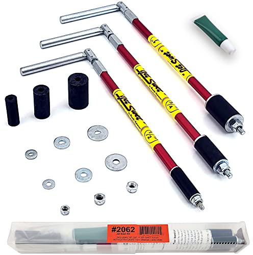 Jet Swet 2062 Water Plug Tool Kit - Professional Pipe Isolation & Leak Repair Set (1/2, 3/4, 1), Includes Grease & Gaskets