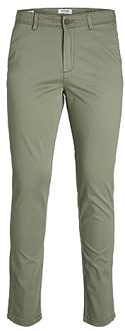 Jack & Jones Slim Fit Chino Trousers | Slim fit, plain, casual, at max. Wash at 30°C