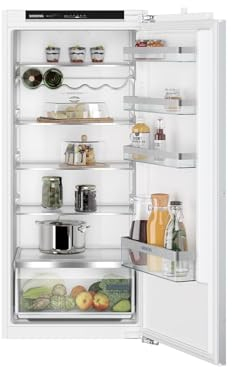 SIEMENS KI41RVFE0 iQ300 Einbau-Kühlschrank, 122,5 x 56 cm Nische, Flachscharnier, 204 L, LED-Beleuchtung gleichmäßige Ausleuchtung, freshBox für knackiges Obst und Gemüse
