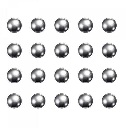 sourcing map 9mm Carbon Steel Bearing Precision Balls for Bearings DIY Repair 500pcs