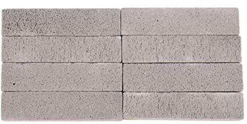 Wresetly Lot de 8 pierres ponces pour nettoyer la pierre ponce - Grise - Nettoyant pour enlever l'anneau des toilettes - Bol ménage cuisine piscine