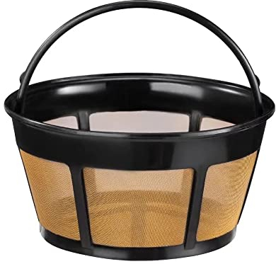 Panier porte-filtre à café, filtre à café, 119 mm, filtre à café en acier inoxydable, réutilisable, sans papier, pour la maison et le bureau