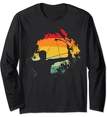 Bogenschießen Bogensport Kinder Jungs Männer Bogenschütze Langarmshirt