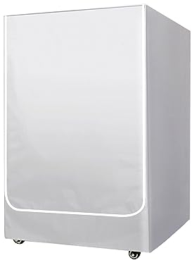 Washing Machine Cover Waterproof, Dryer Cover, 60 x 65 x 90 cm Gray Dust Cover for Front Load Washer and Dryer, UV Protection, Aging Resistant, Dirt Repellent