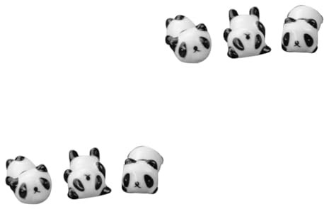 BESTonZON Range Couteaux 6 Pièces Support De Chinoises Repose- Blanc Repose-spatule Repose- Repose-cuillère à Café Repose-louche Porte- Chat Chine Céramique Range