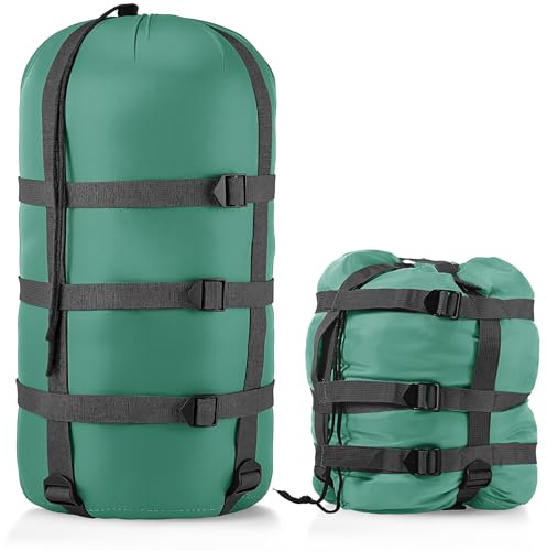 SilTriangle Compression Sack for Sleeping Bag Store Ultralight Sleeping Bag Compression Stuff Sack 15l 25l 45l Space Saving Gear for Travel Camping Hiking Outdoor(Teal,25l)