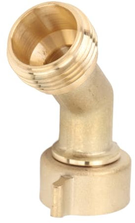 EBTOOLS Adaptateur de Coude de Tuyau en Laiton à 45 Degrés - Fil de 3/4 de Pouce pour RV, Camping-Car, Remorque, Jardin et Usage Marin