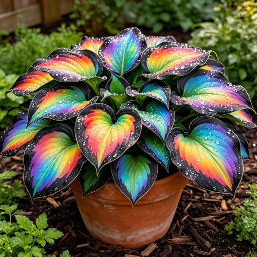 Exklusive Hosta, Frosttolerant Mehrjährig, Leicht Zu Unterhalten, Geeignet Für Terrassen Und Außenräume.-10Rhizome-E