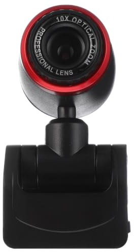 SUPVOX Telecamera USB HD per Live Streaming e Corsi Online, Webcam Driverless Sensore Cmos e Ricarica USB in Abs, Risoluzione 640x480
