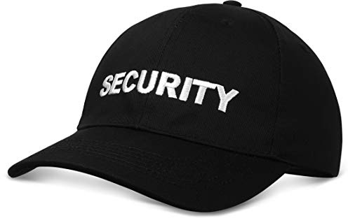 Casual Baseball Cap Mütze, eingestickter SECURITY Schriftzug, Schnappverschluss