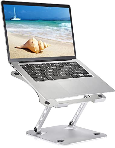 Usoun Laptop Ständer, Einstellbar Notebook Ständer, ergonomischer Computerständer für den Schreibtisch, Verstellbarer Laptop Ständer kompatibel für MacBook Air/Pro, Dell, HP, Lenovo, 10-17 Laptops