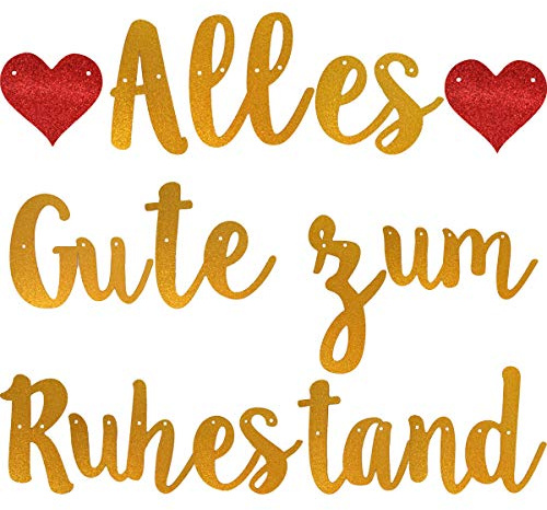 Endlich Ruhestand Girlande Rente Banner Alles Gute zum Ruhestand für Renter Party Rente Abschiedsfeier Pension Senior Privatmann