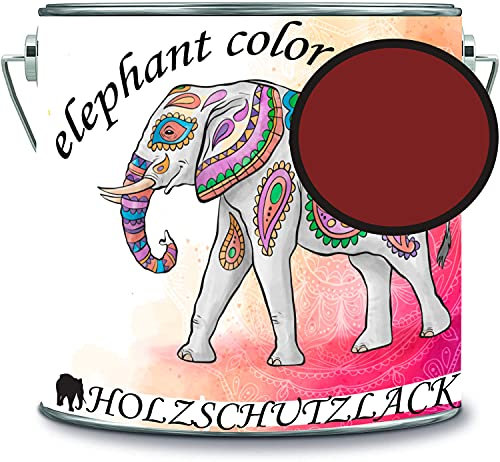 Barniz protector para madera, resistente a la intemperie y a largo plazo, protección contra la intemperie, color RAL 3011 marrón rojo