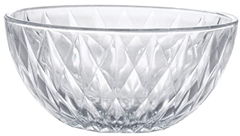 Alipis Bol Verre Transparent Saladier à Fruits Bol De Service Pour Salades Et Collations