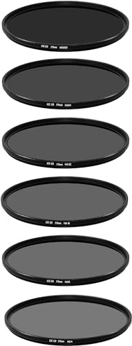 ICE CO 82mm Slim 6 Filter Set ND MC ND4 ND8 ND16 ND32 ND64 ND1000 2, 3, 4, 5, 6,10 Stop 16 Layer Nano Multi-Coated Optical Glass