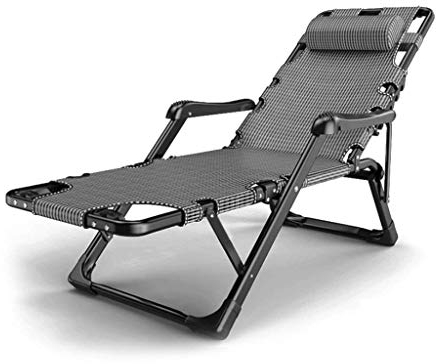KPERXIS Sonnenliegen, robuste Gartenmöbel-Sets, Sonnenliege, Camping-Gartenstühle, Schwerelosigkeits-Liegestuhl, Liegestuhl, wasserdichte Chaiselongues aus Metall für das Büro im