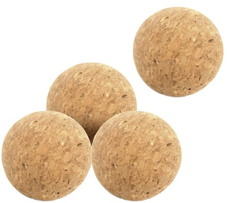 SHOOYIO 4 Stück Holzkork 36 mm Kickerball Tischfußball Kork Fußball für Tischfußball Ersatzkork Foosball Set