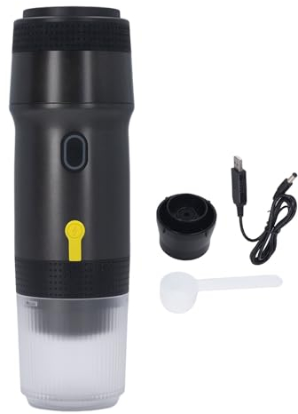 Portable Espresso Maker, 20Bar Electric Coffee Maker, Compatible with NES Pods, DG Pods and Ground Coffee, Self Heating Espresso Machine for Travel, Home, Office, Camping