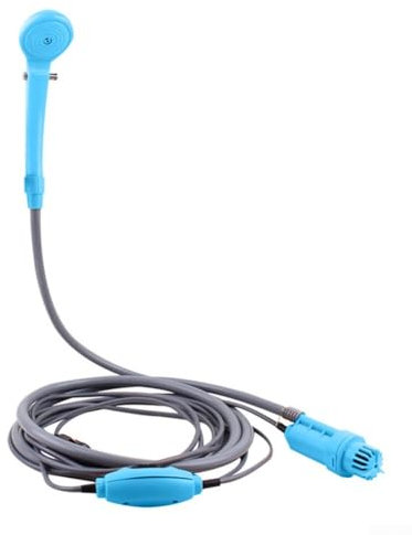 Zoegneer 12 V DC Véhicule Portable Douche Pompe électrique douchette portable pour Camping Douche Randonnée Douche de voiture extérieure